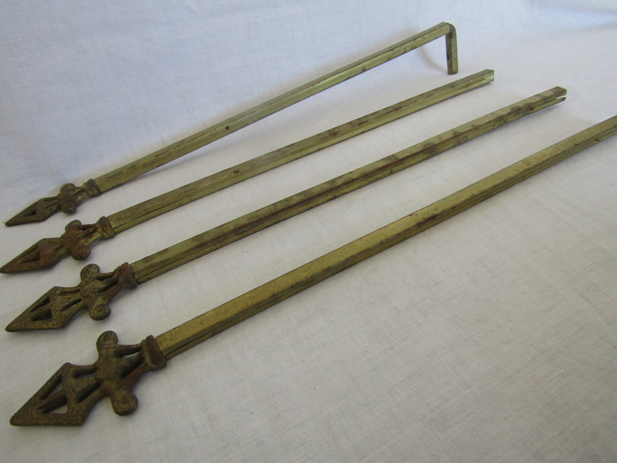 4 Swing Arm Drapery Rod Parts Antique Salvage Etsy