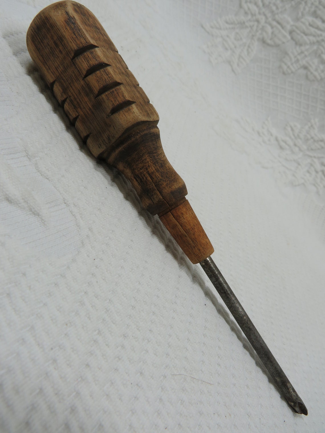Wood Handle Screwdriver Vintage Etsy