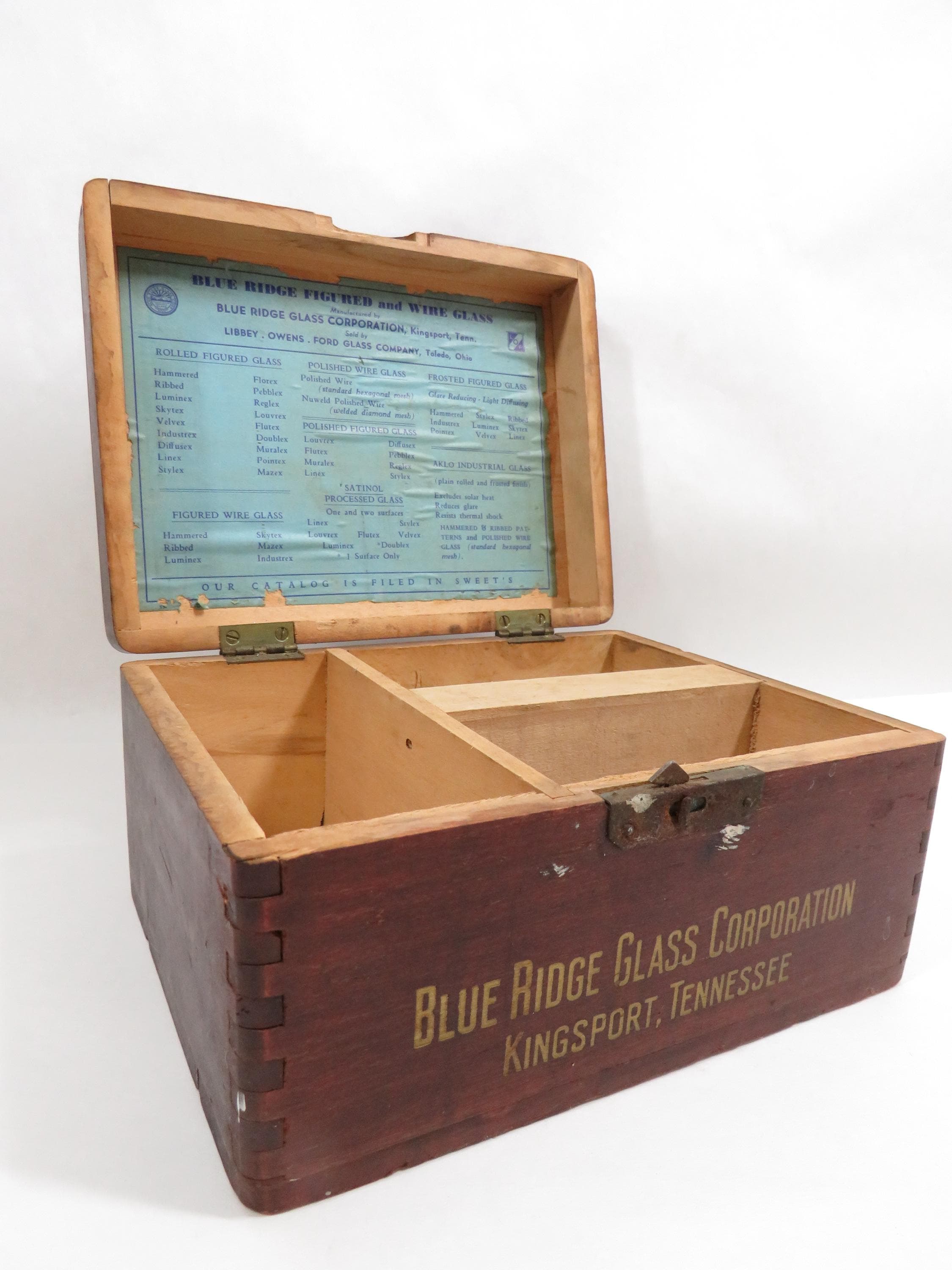 Wood Box Advertising Antique Separated Storage - Etsy