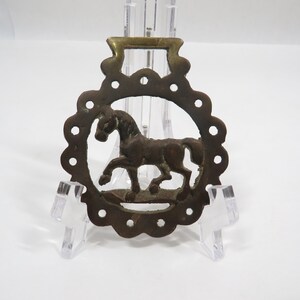 Horse Harness Medallion Brass Vintage collectible