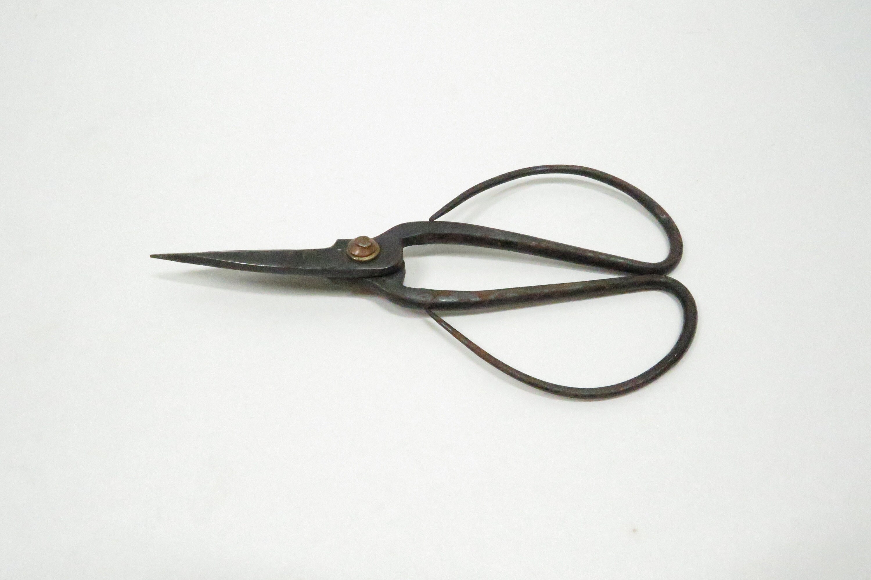 Antique Large Forged Scissors Huge Scissors for Cutting a Thick Cloth Metal  Scissors Large Vintage Scissors Primitive Scissors 