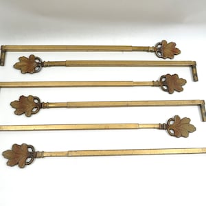 6 Swing Arm Drapery Rods Vintage