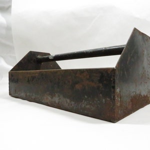 Tool Box Metal storage bin Vintage