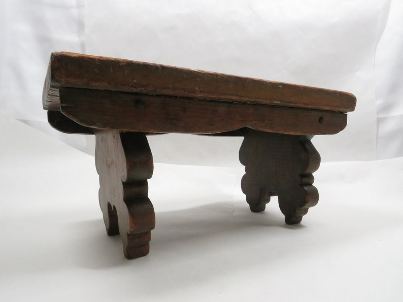 Wood Stool Plant Stand Vintage Primitive Antique - Etsy