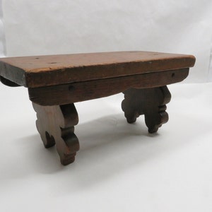 Wood Stool Plant Stand Vintage Primitive Antique - Etsy