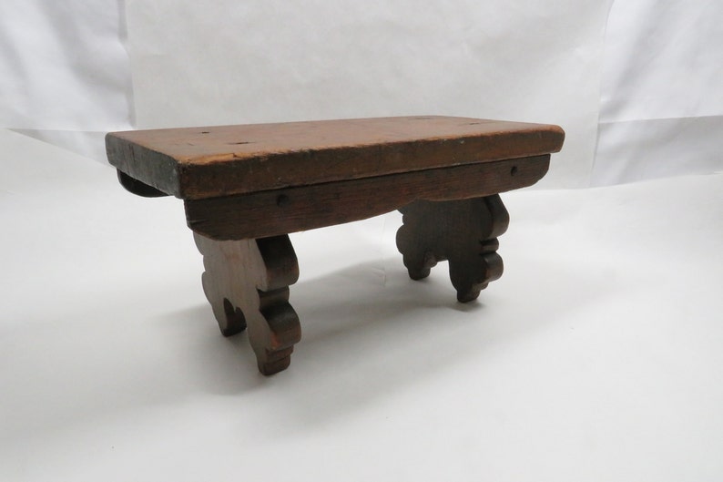 Wood Stool Plant Stand Vintage Primitive Antique - Etsy