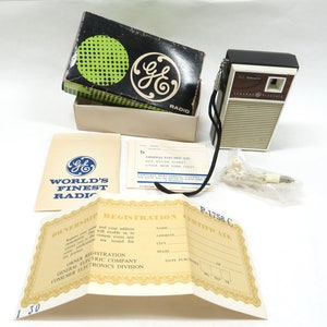 Radio Transistor General Electric Pocket size nos Vintage