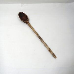 Wood Spoon Long Handle Vintage Kitchen collectible