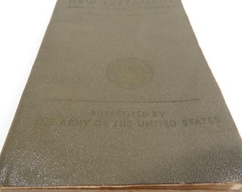New Testament Army Book Pocket Size 1941 Vintage Religion