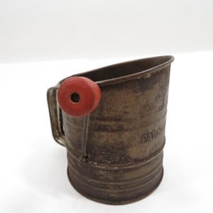 Miniature Metal Sifter Kitchen Collectible vintage 1930