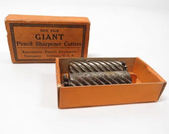 Pencil Sharpener Cutters Giant pair Vintage office Desk supply