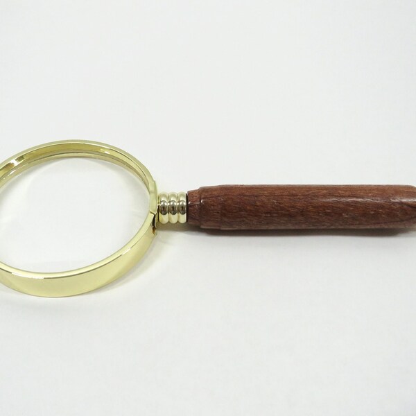 Magnifying Glass Hand Turned wood Handle