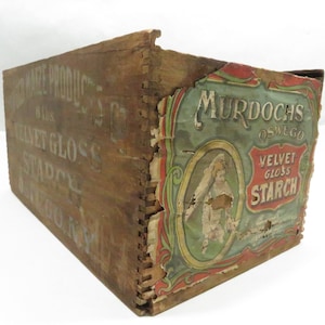 Advertising Storage Box Antique with original label