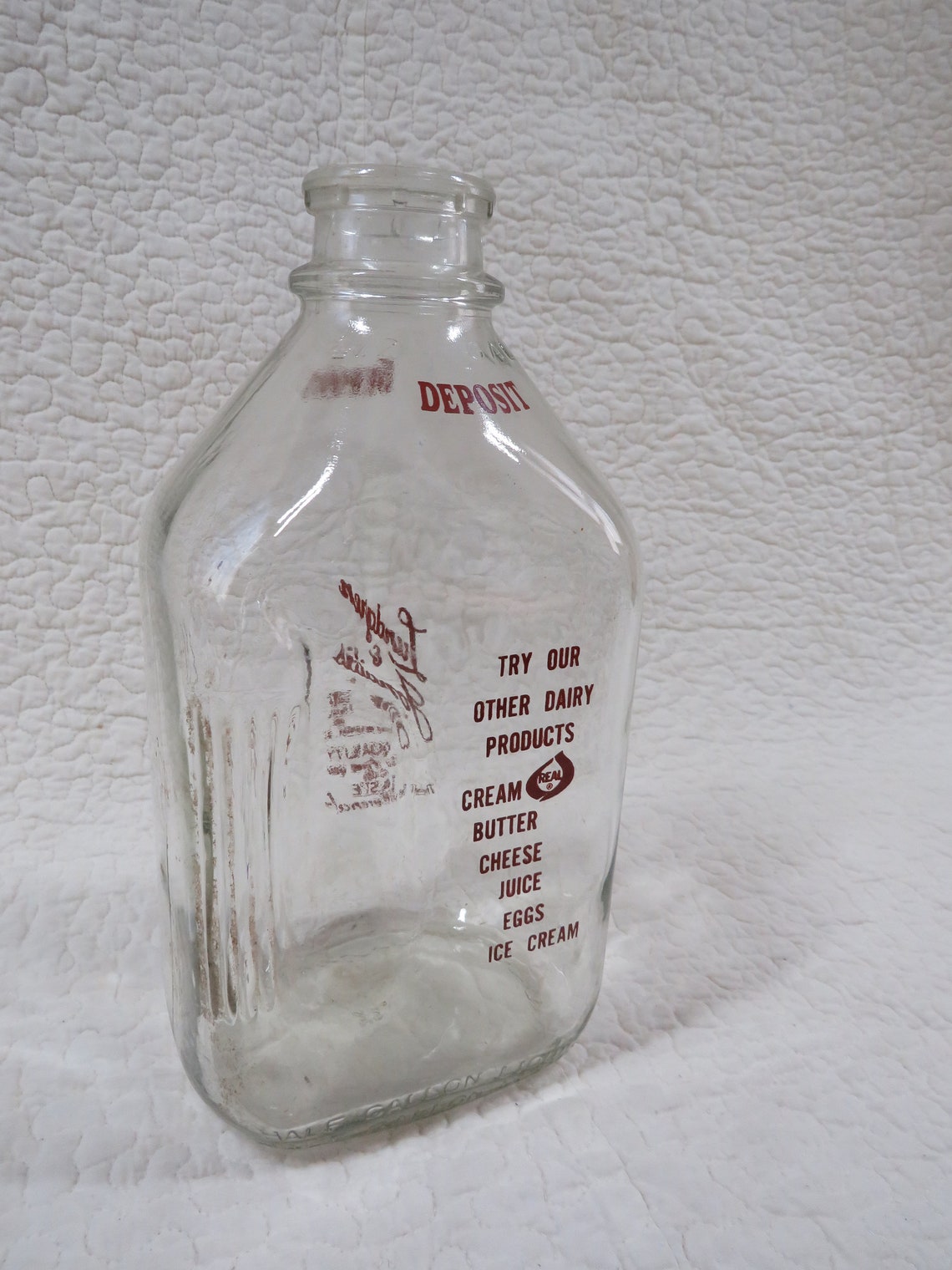 1 2 gallon milk bottles