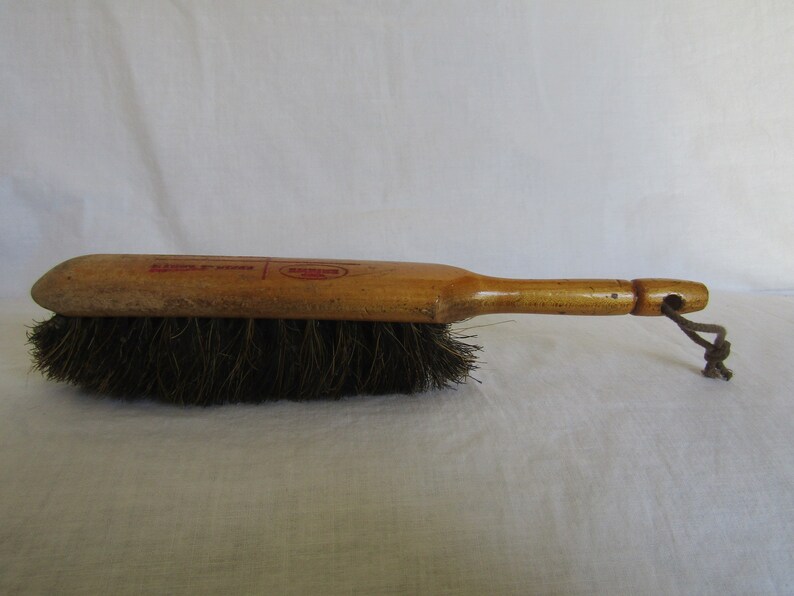 Brush Dust Broom Horsehair bristles Vintage Etsy