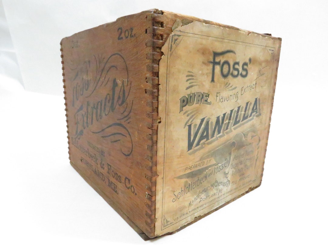 Wood Box Advertising Antique Crate Dated 1906 - Etsy