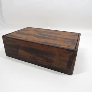 Wood Storage Box Antique Very nice Patina