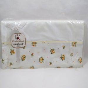 Bed Sheet Springmade Combed Percale 81&quot; x 108&quot; vintage