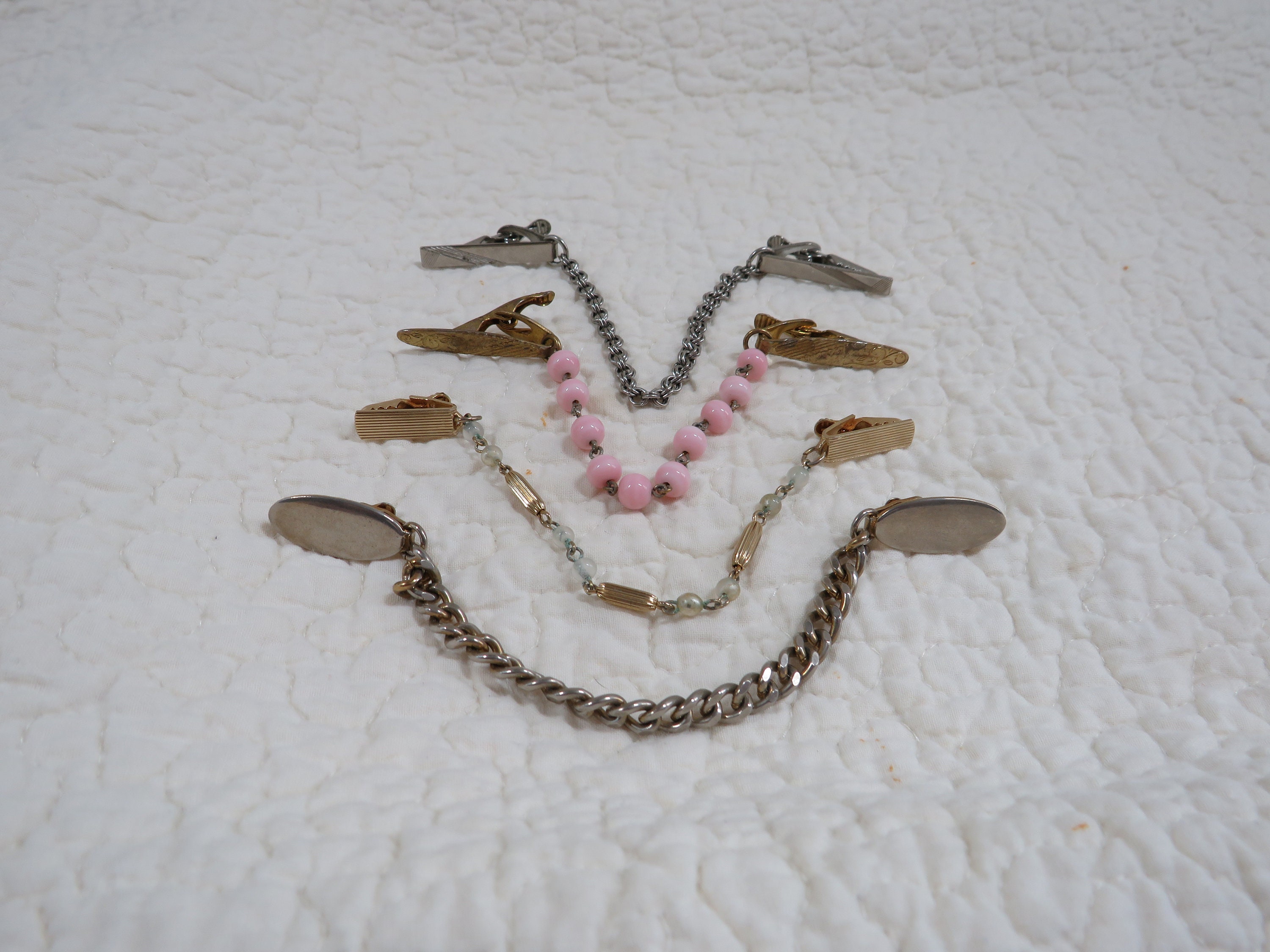 4 Sweater Guards Clips Vintage Lot Etsy