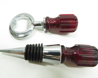 Bottle Stopper and Opener Upcycled old stock Bar