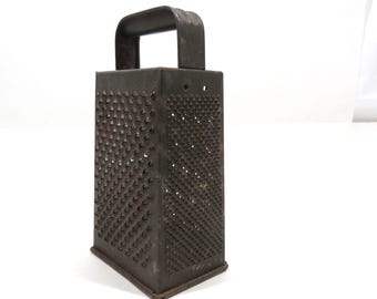 Metal Box Grater 4 sided Vintage Kitchen collectible