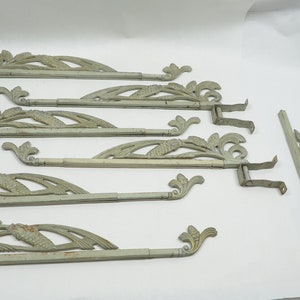 4+ Swing Arm Drapery Rods and Brackets Antique Victorian