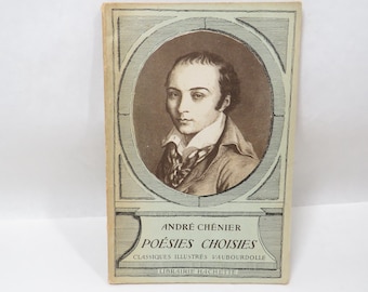 Andre Chenier Poem French Book 1935 Vintage collectible
