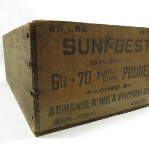 Wood Box Storage Suni Best Advertising Antique crate