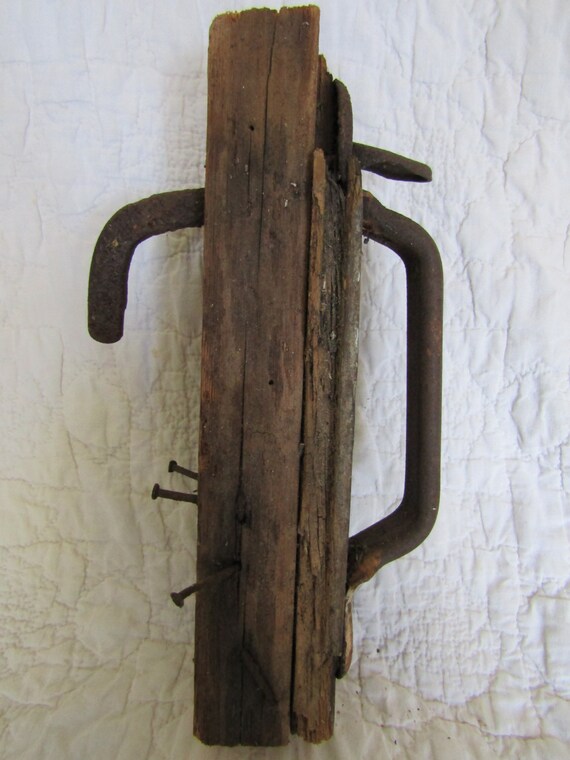 Antique Door Handle Set Cut From Original Door On Wood SALE Etsy image 0 - Antique Door Handle Set Cut From Original Door On Wood SALE Etsy