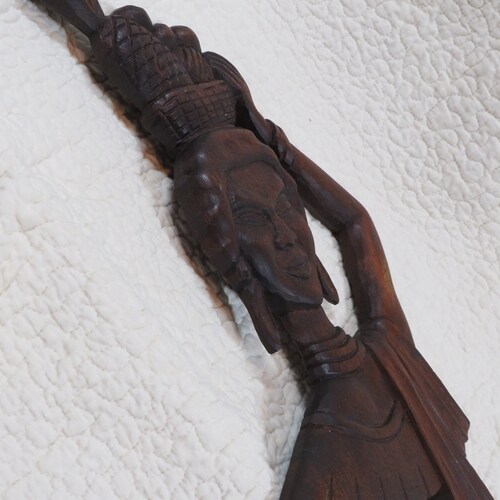 Wood deals African wall decor Vintage Item