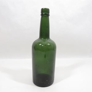 Bouteille vintage en verre vert Ervin Lucas Bols Storage de collection