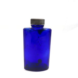 Bourjois Cobalt Bottle Talc powder vintage storage