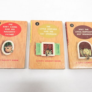 3 kleine goldene Bücher Vintage Kinderbuch 1948
