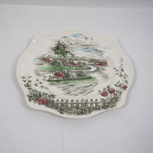 Serving Platter Johnson Bros The Road Home Vintage Kitchen collectible