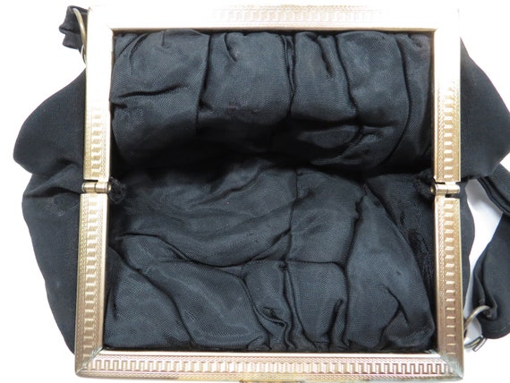 Fabric Purse Lucite decoration Vintage handbag co… - image 8
