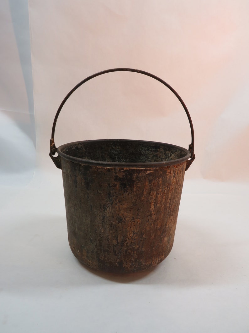 Paint Bucket With Handle Vintage Etsy