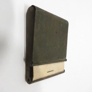 Matchbook Case Brass Vintage collectible