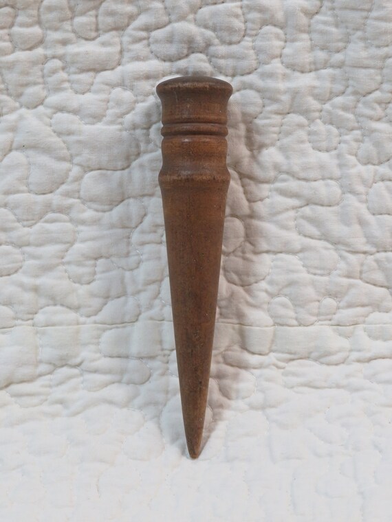 Wood Plumb Bob Vintage Item Etsy