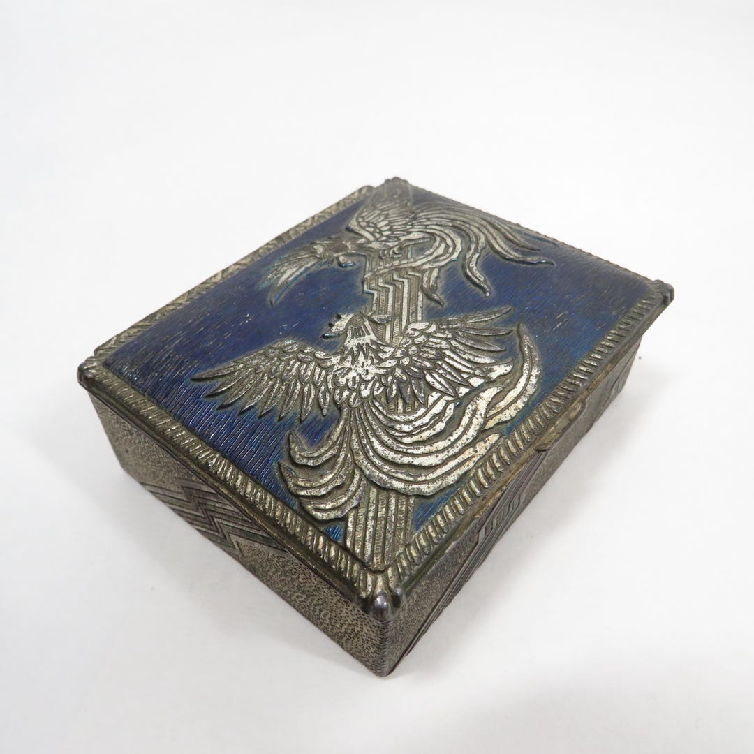 Phoenix Metal Box With Wood Lining Storage Vintage Collectible ...