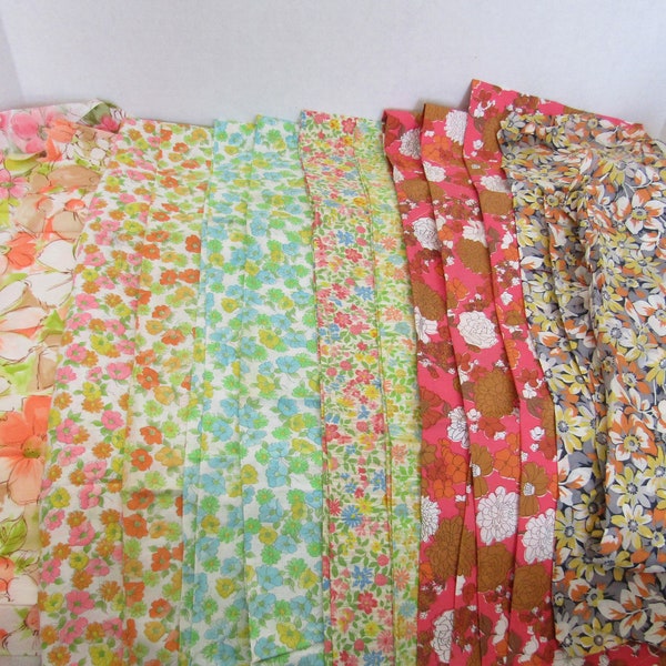 Stoff Rest Baumwolle 10 Stück Vintage