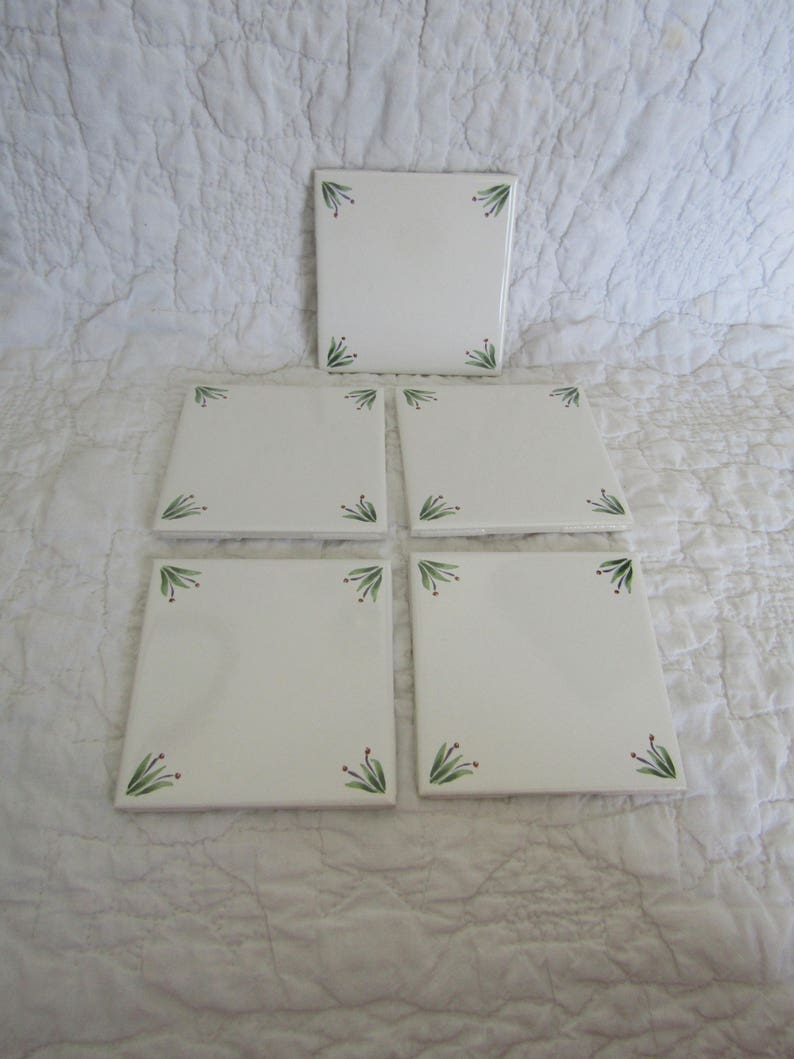 Vintage Ceramic Tile Wall White With Corner Design Lot Of Image 0