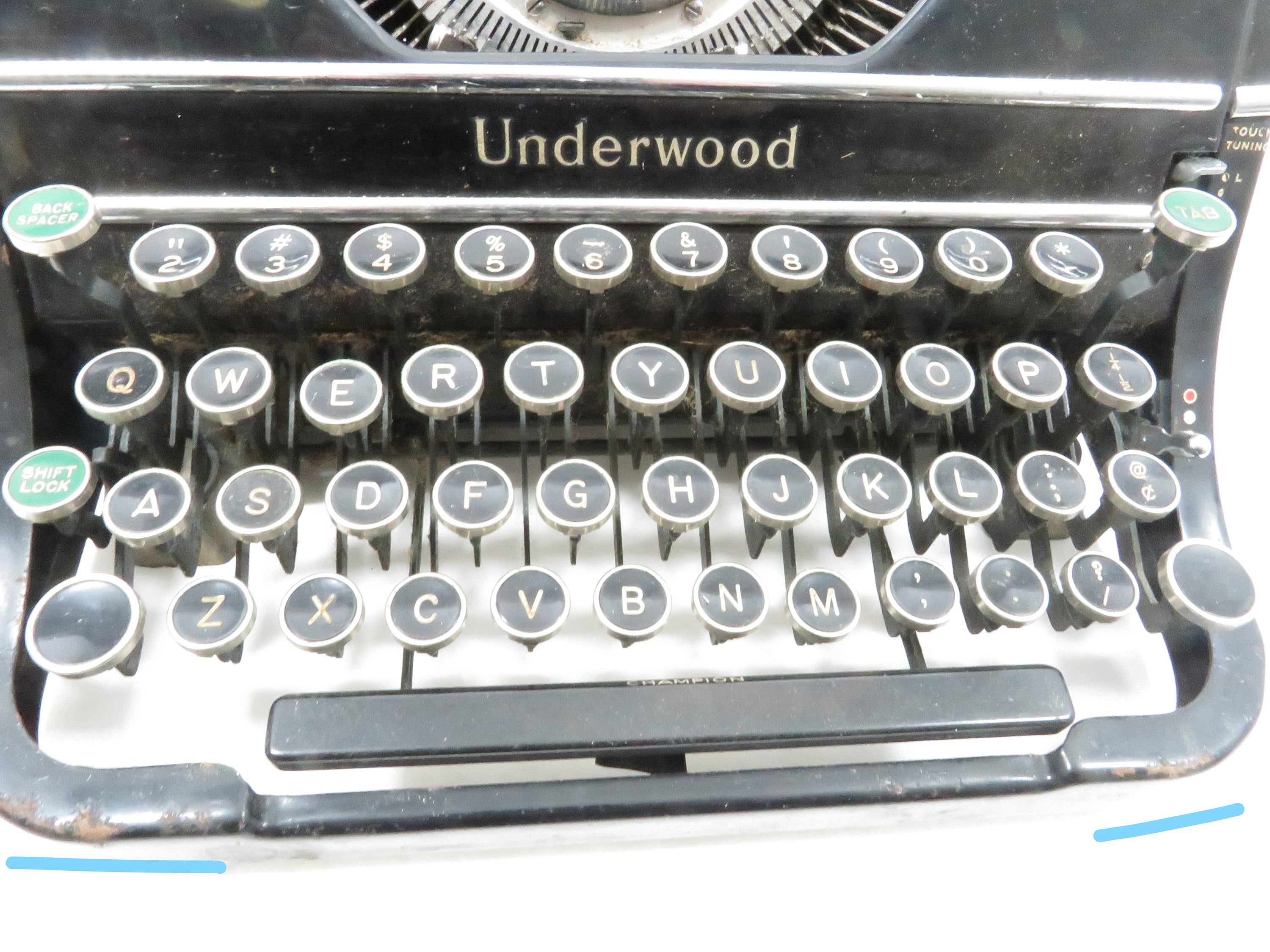 実働品　Underwood CHAMPION　アンダーウッドタイプライター Typewriter Underwood Champion Vintage - Etsy