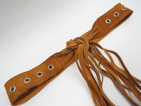 Belt Suede Brown Vintage Accessory - image 1