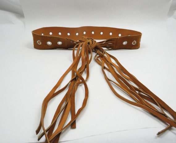 Belt Suede Brown Vintage Accessory - image 3