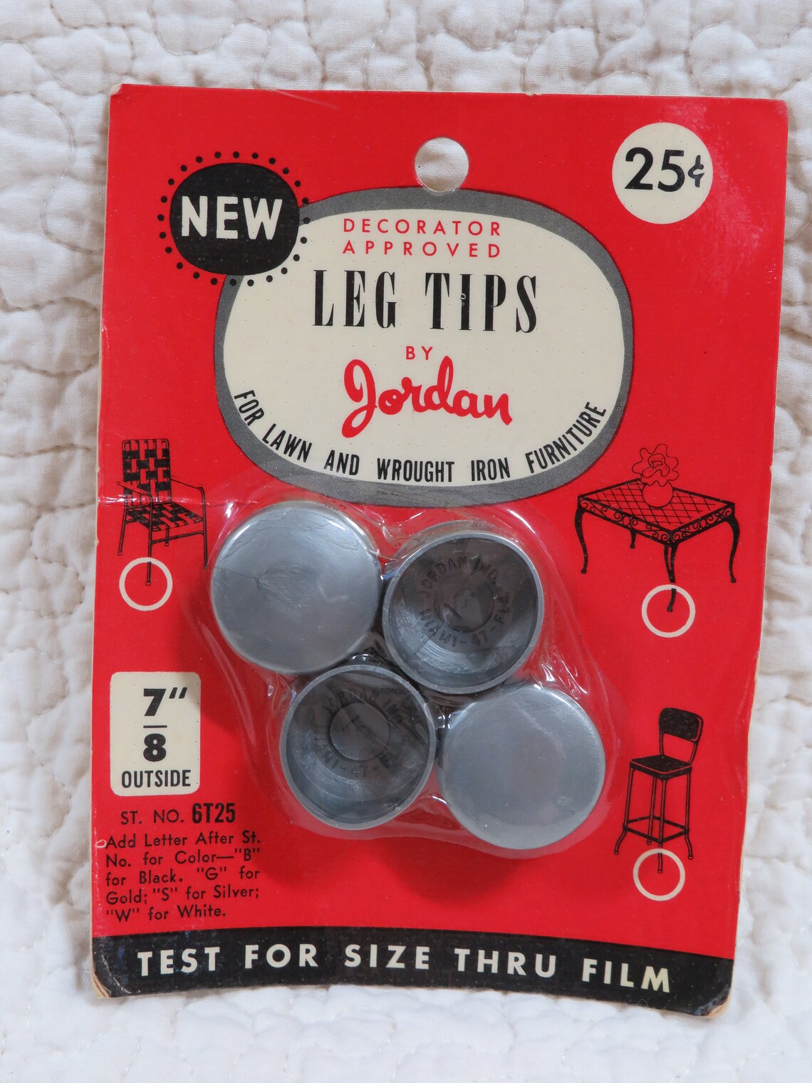 4 Chair Leg tips protectors Vintage nos Etsy