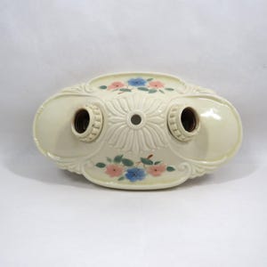 Porcelain Light Ceiling Floral Vintage home salvage Porcelier brand