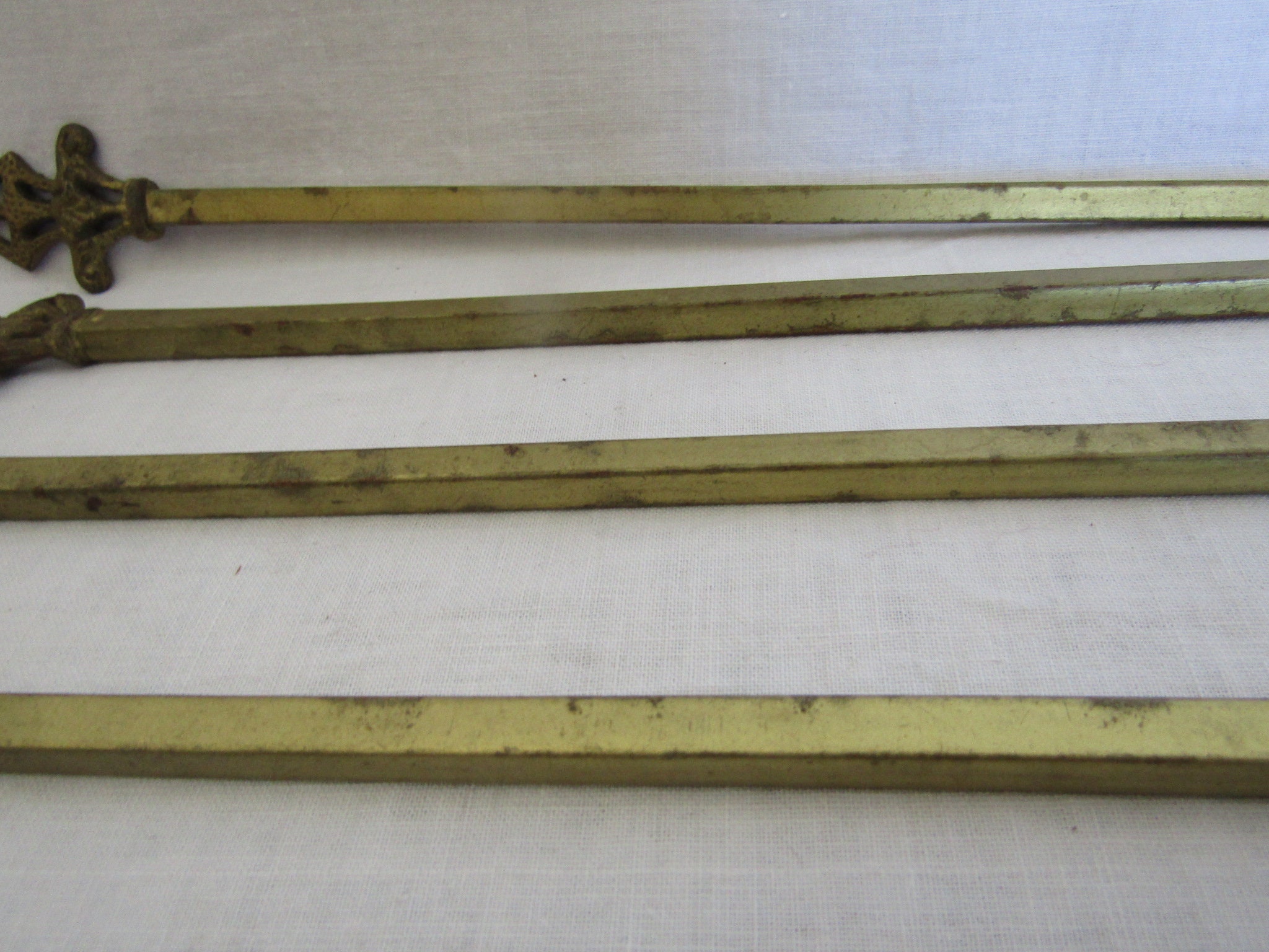 4 Swing Arm Drapery Rod Parts Antique Salvage Etsy