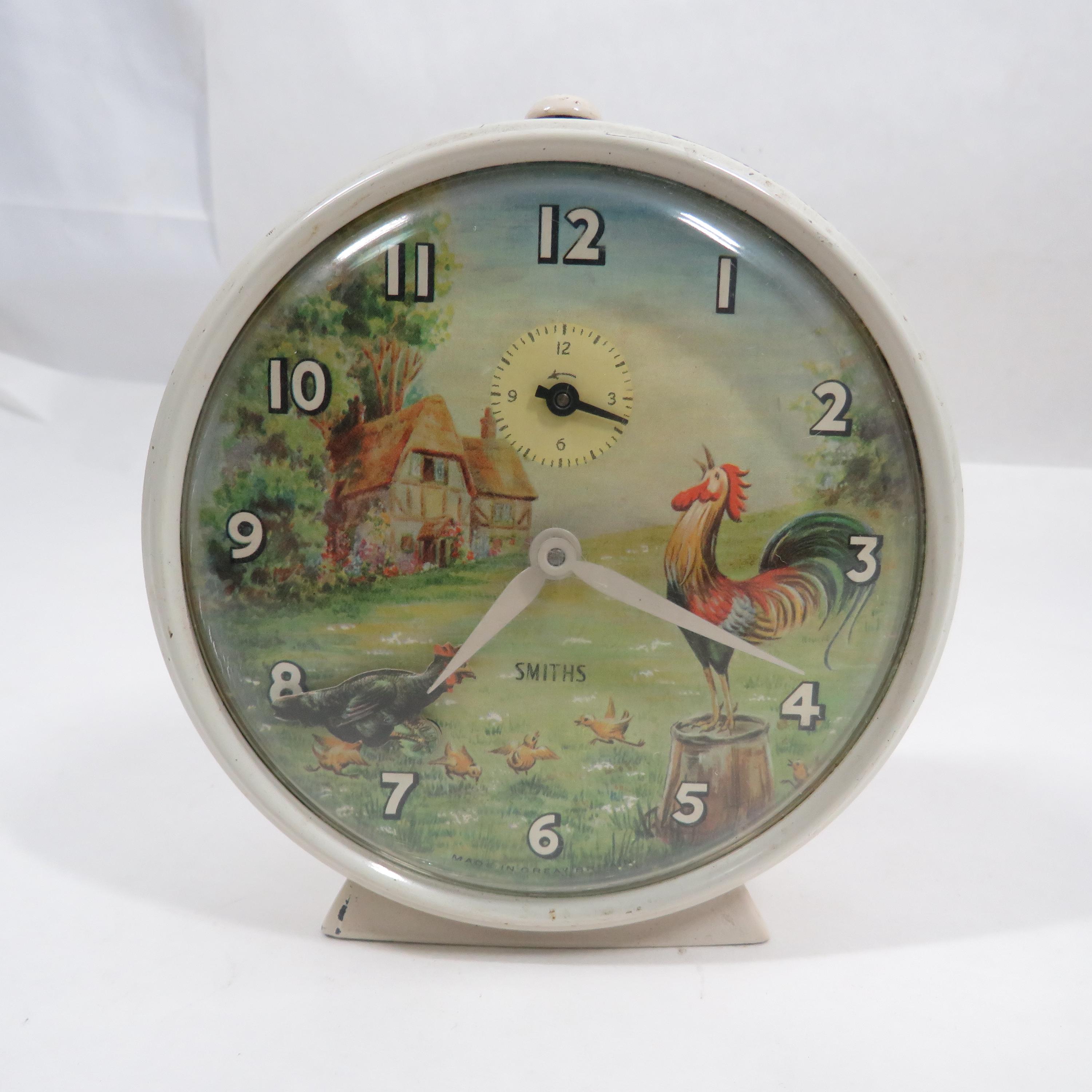 Smiths Alarm Clock Mid Century Vintage Farm Scene - Etsy