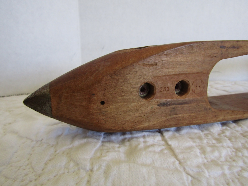Wood Weaving Shuttle Vintage Item Etsy
