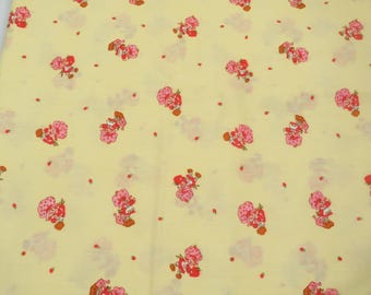 Strawberry Shortcake Fabric 1 yard x 45" Vintage Cotton Fabric